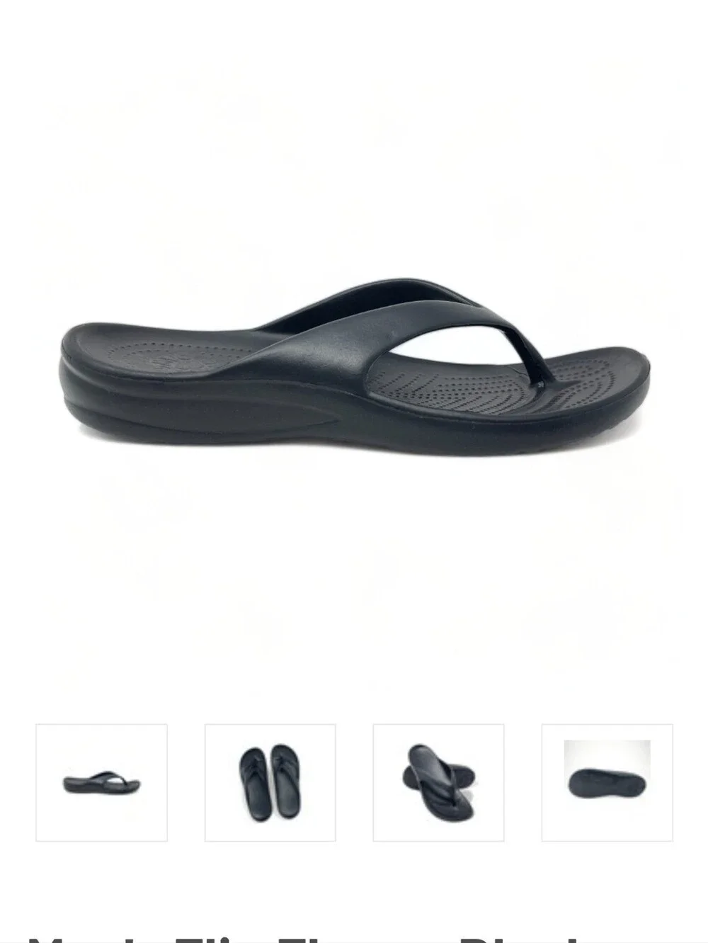 Dawgs brand Men's Black Minimalist Flip Flop Sandal